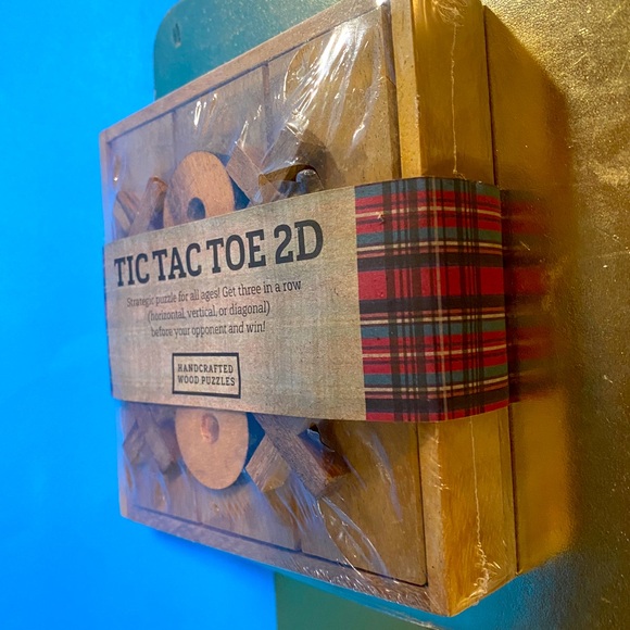 TIC TAC TOE 2-D WOODEN GAME PUZZLE HANDCRAFTED SIAM MANDALAY SEALED PACKAGE - Picture 5 of 7